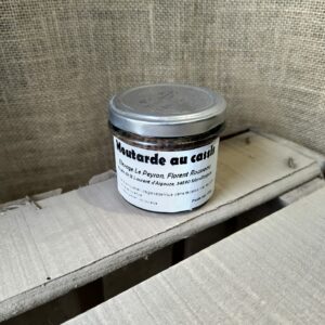 Bocal de moutarde au cassis bio