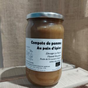 Compote pomme pain d'épice (650g)