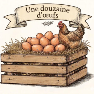 La douzaine d'oeufs extra frais bio